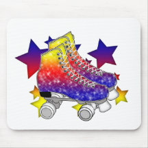 Rainbow Rollerskates Mousepads