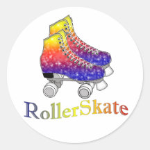 Rainbow Rollerskates Sticker