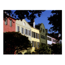 Rainbow Row Postcard