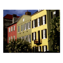 Rainbow Row Postcard