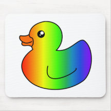 Rainbow Rubber Duck Mousepad