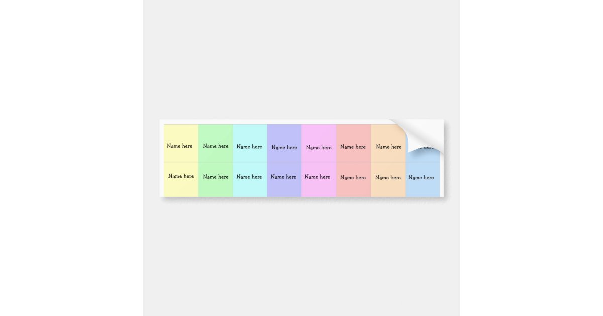 rainbow sippy cup labels bumper sticker zazzle rainbow sippy cup labels bumper sticker zazzle