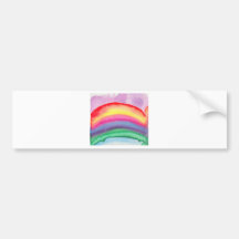 rainbow(small) bumper stickers