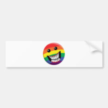 Rainbow Smile Bumper Stickers