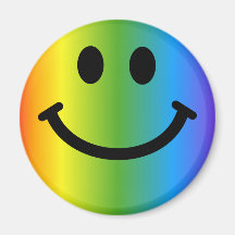 Rainbow Smiley Fridge Magnet
