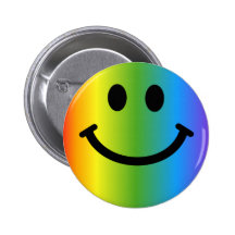 Rainbow Smiley Pin