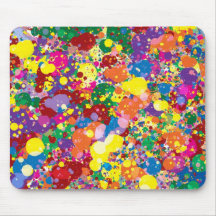 Rainbow Splatter Mousemats