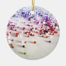 Rainbow Sprinkles Photography Christmas Tree Ornament