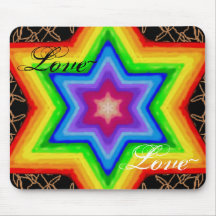 Rainbow Star Mouse Mats