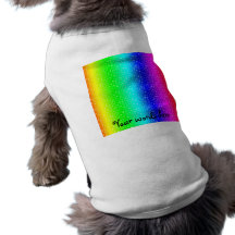 Rainbow stars pattern doggie t-shirt