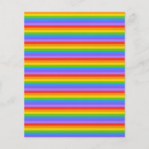 Rainbow Stripes Pattern. Custom Flyer