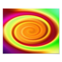 Rainbow Swirl Abstract Pattern Photo Art