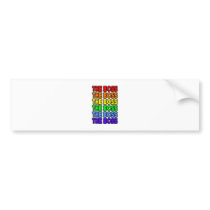 Rainbow The Boss bumper stickers
