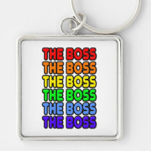 Rainbow The Boss Key Chains