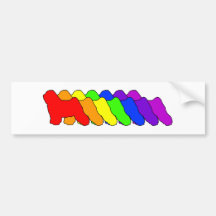 Rainbow Tibetan Bumper Sticker