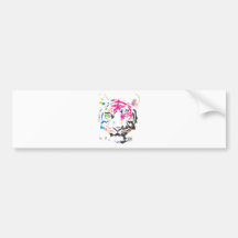 Rainbow Tiger Bumper Stickers