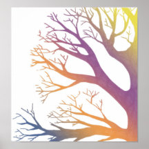 Rainbow Tree Print