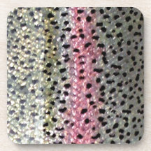 Rainbow Trout by PatternWear© Drink Coasters