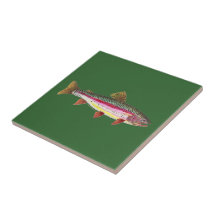 Rainbow Trout Fish Ceramic Tiles