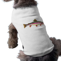 Rainbow Trout Fish Dog Tee Shirt