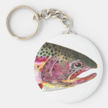 Rainbow Trout Fish Keychain