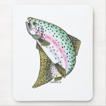 RAINBOW TROUT MOUSE PAD
