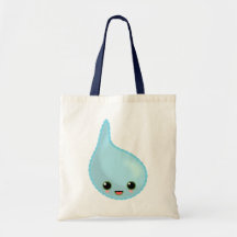 rainbow umbrella drop rain canvas bag