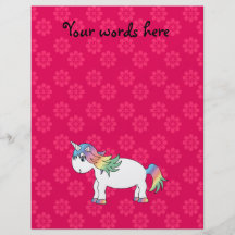 Rainbow unicorn custom flyer