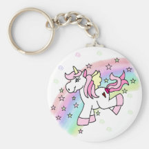 Rainbow Unicorn Keychain