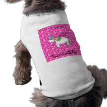 Rainbow unicorn pet clothes