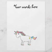 Rainbow unicorn with gold hearts flyer