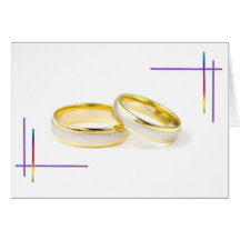 Rainbow Wedding Blank Card