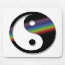 Rainbow Yin Yang Mousepad
