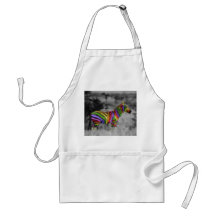 Rainbow Zebra Aprons