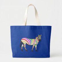 Rainbow Zebra Bags