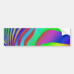 Rainbow Zebra Print Bumper Sticker