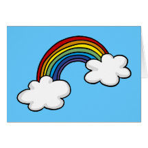 Rainbows & clouds card