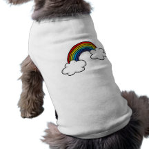 Rainbows & clouds doggie t shirt