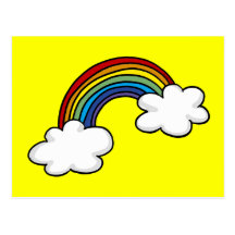 Rainbows & clouds post cards