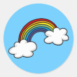 Rainbows & clouds stickers