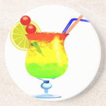 Rainbows Tropical Drink Beverage Coaster