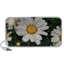 Raindrop Daisies Travel Speakers