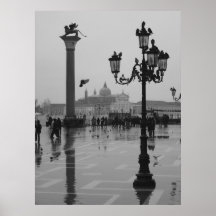 Rainy day in Venice Posters