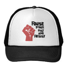 Raise your fist and resist trucker hats