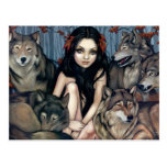 "Raised by Wolves" Postcard