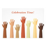 Raised Hands, Celebration Time! Personalized Invitation