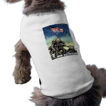 Raising The Flag On Iwo Jima Dog T Shirt