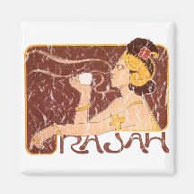 Rajah Coffee- distressed Magnet