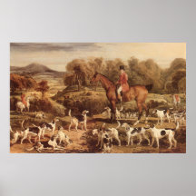 Ralph Lambton and his Hounds by James Ward Posters
