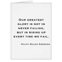 Ralph Waldo Emerson - Motivation Quote Greeting Cards